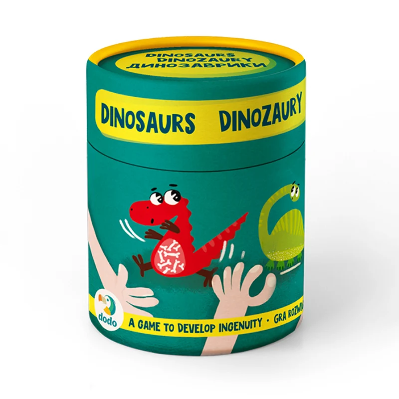Wahrnehmungsspiel Dodo Dinosaurier 27 Spielfiguren und zwei Würfel