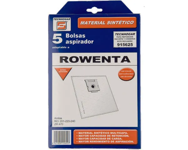 SACO STAUBSAUGERBEUTEL KUNSTSTOFF ROWENTA 5 STÜCK
