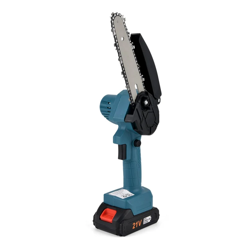 Akku Kettensäge 6 Zoll 21 V 180 W 20000 U min Lithium Akku Schwarz