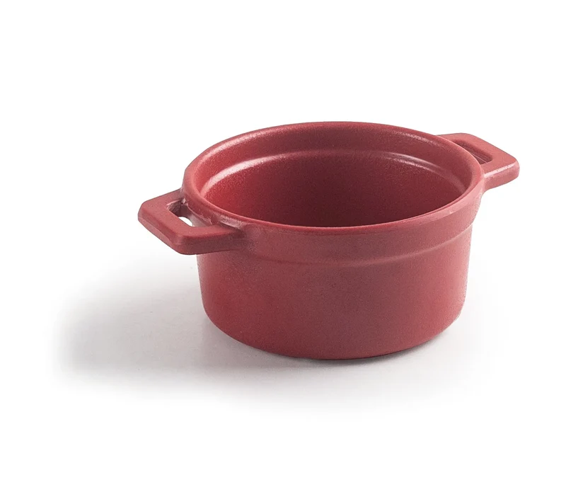 LACOR Melamin-Kasserolle Mini-Cocotte Rot 63394