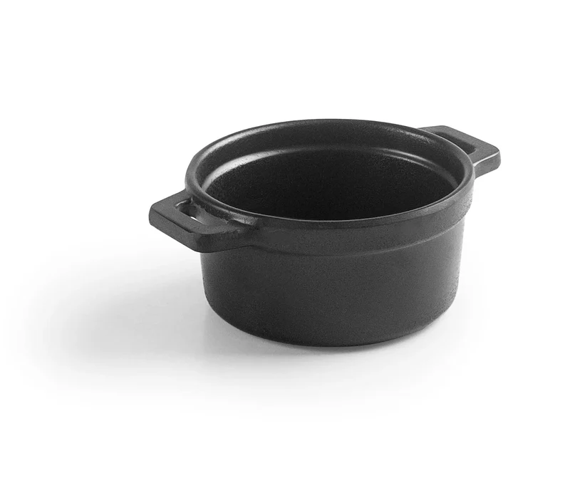 LACOR Melamin-Kasserolle Mini-Cocotte Schwarz 63390