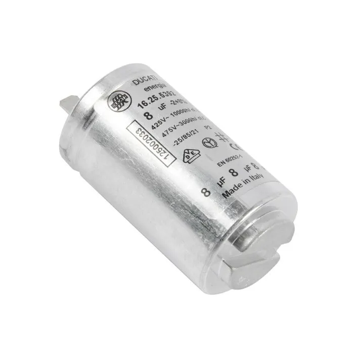 8uF Kondensator für Trommeltrockner. Electrolux, AEG 1250020334