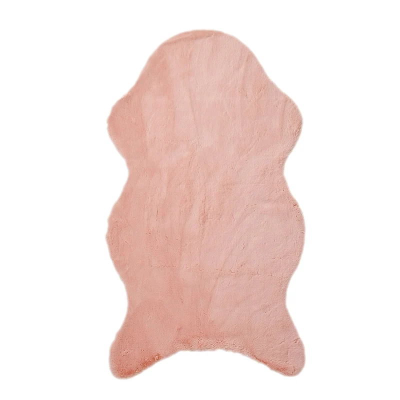 Luxury Edition: Supersoft Kunstfell Teppich, 60x90 cm, 1200 GSM, Rosa