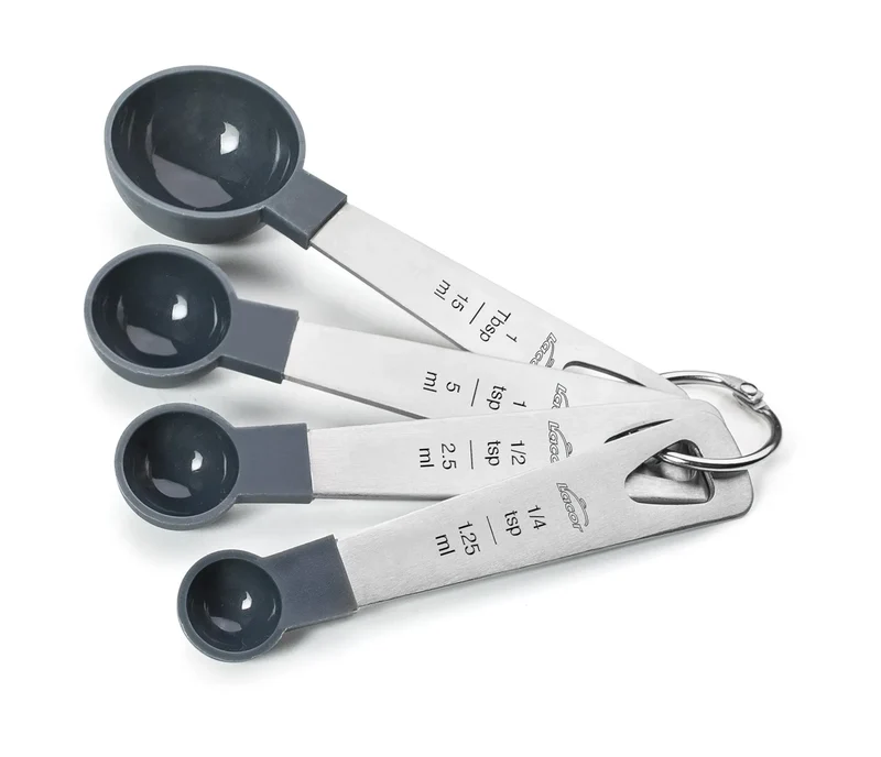 LACOR Set 4 Messlöffel Grau 67037