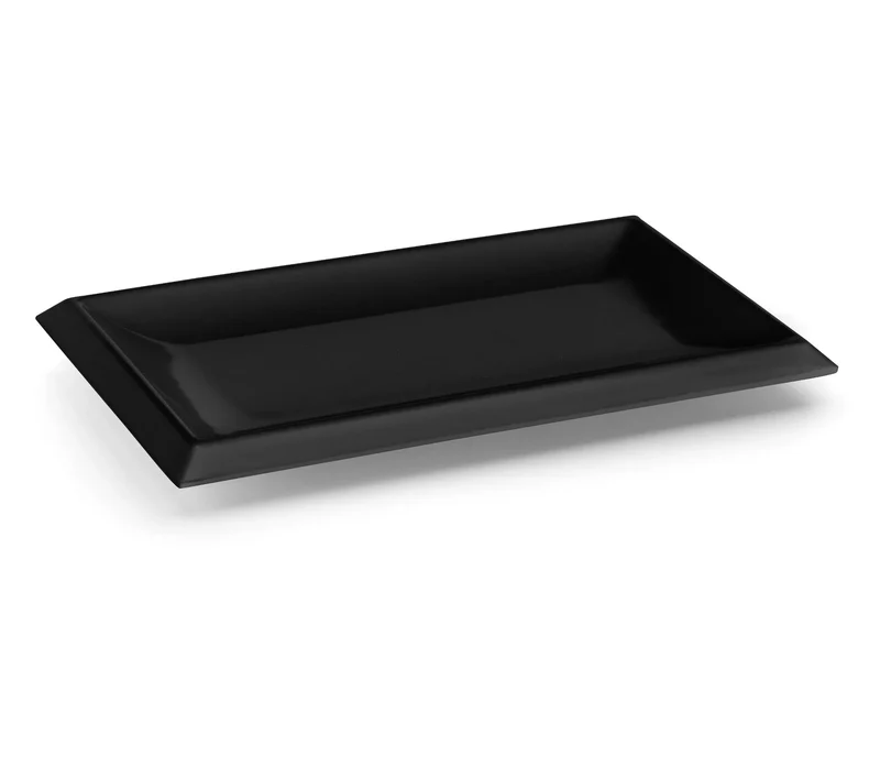 LACOR Rechteckiges Tablett Angle Schwarz Classic 63541