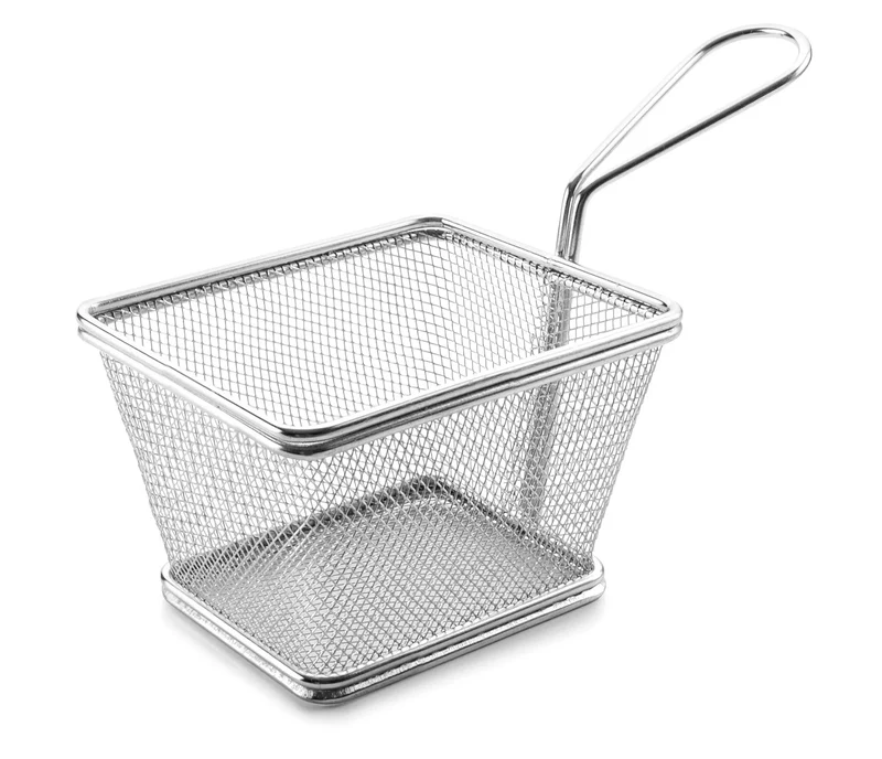 LACOR Mini quadratischer Snackkorb aus Edelstahl 61007