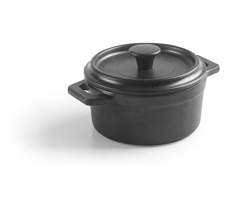 LACOR Mini-Kasserolle mit Melamin-Deckel Black 63392