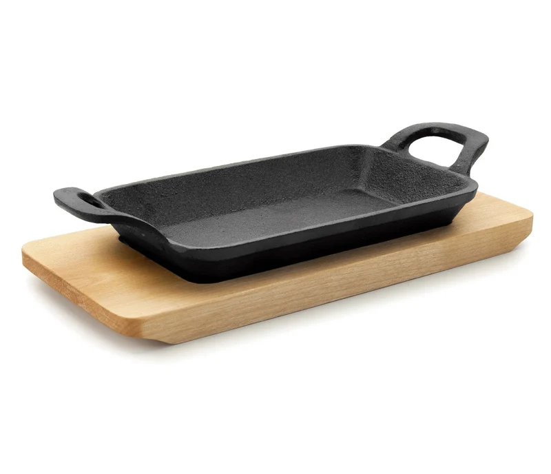 LACOR Mini-Plancha Grill glatt rechteckig mit Magma-Basis 25874