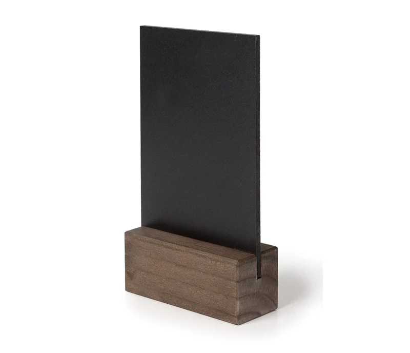 LACOR Tisch-Menühalter aus Holz mit Schiefertafel 39415
