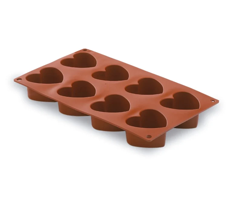LACOR Herzform 8 Mulden Pastryflex 66824