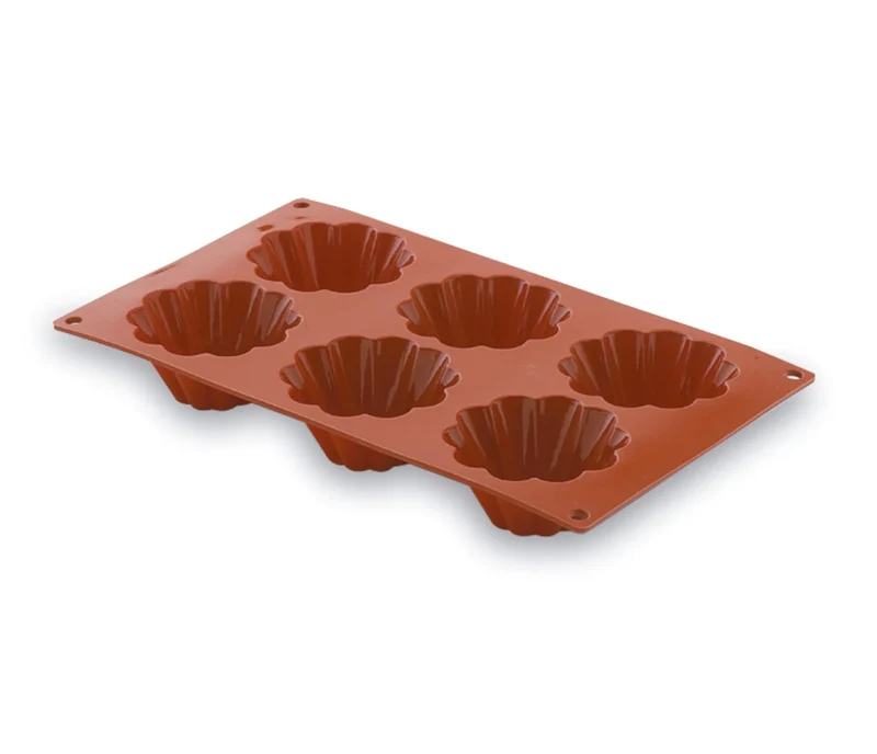 LACOR Briochette-Form Blume 6 Kammern Pastryflex 66819