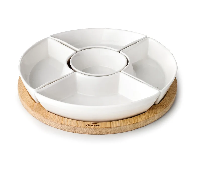 LACOR Schale 5 Fächer Bambus Zensai 61243