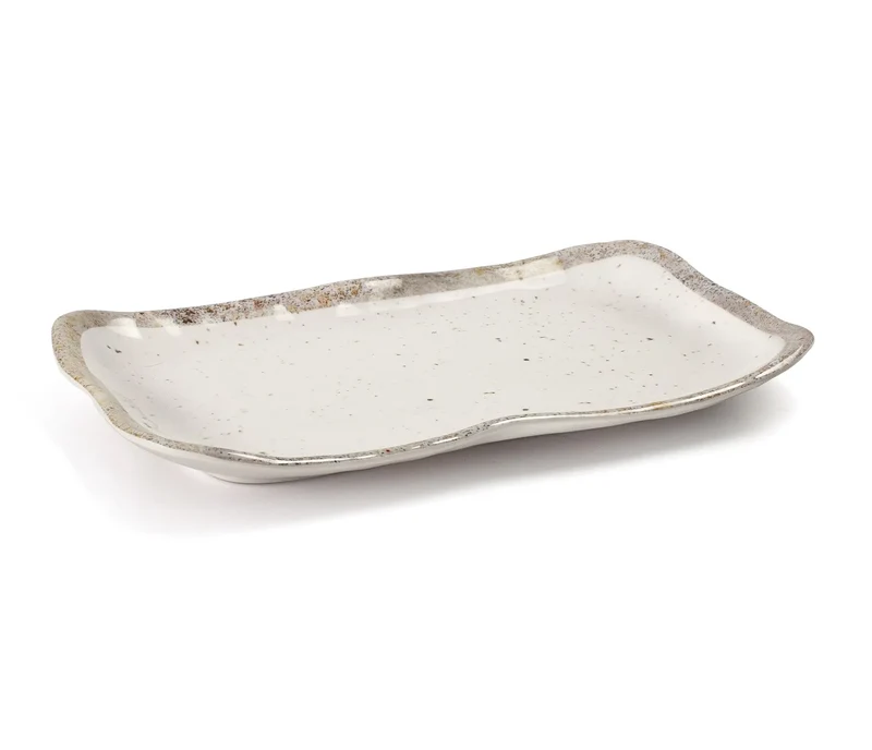 LACOR Rechteckige gewellte Schale Earth 63865