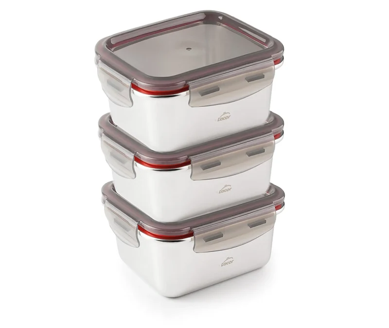 LACOR Set 3 Behälter EcoInox 64623