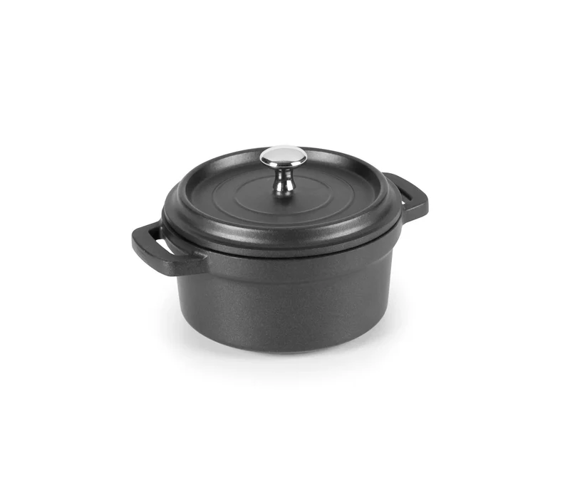 LACOR Kasserolle mit schwarzem Deckel Mini Cocotte 25910