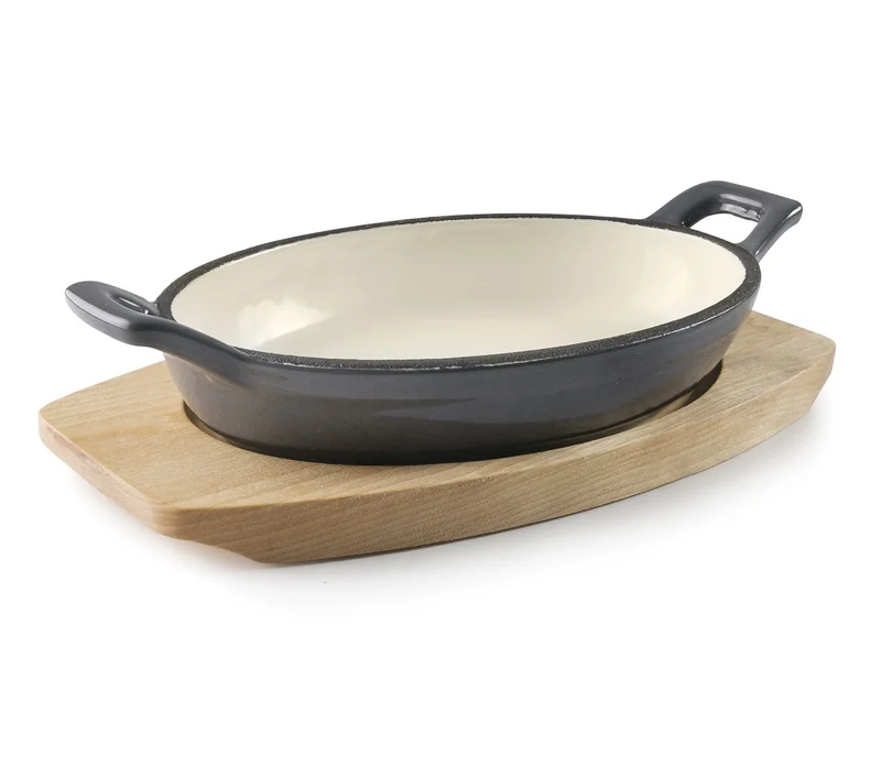 LACOR Mini-Auflaufform oval Magma Grau 25842