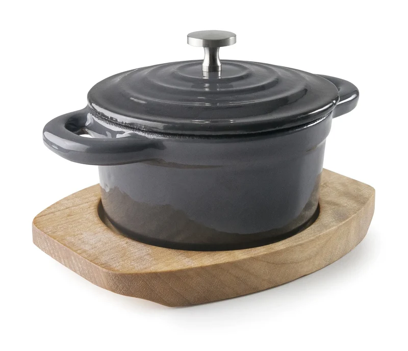 LACOR Mini-Rundtopf mit Deckel Magma Grau 25846