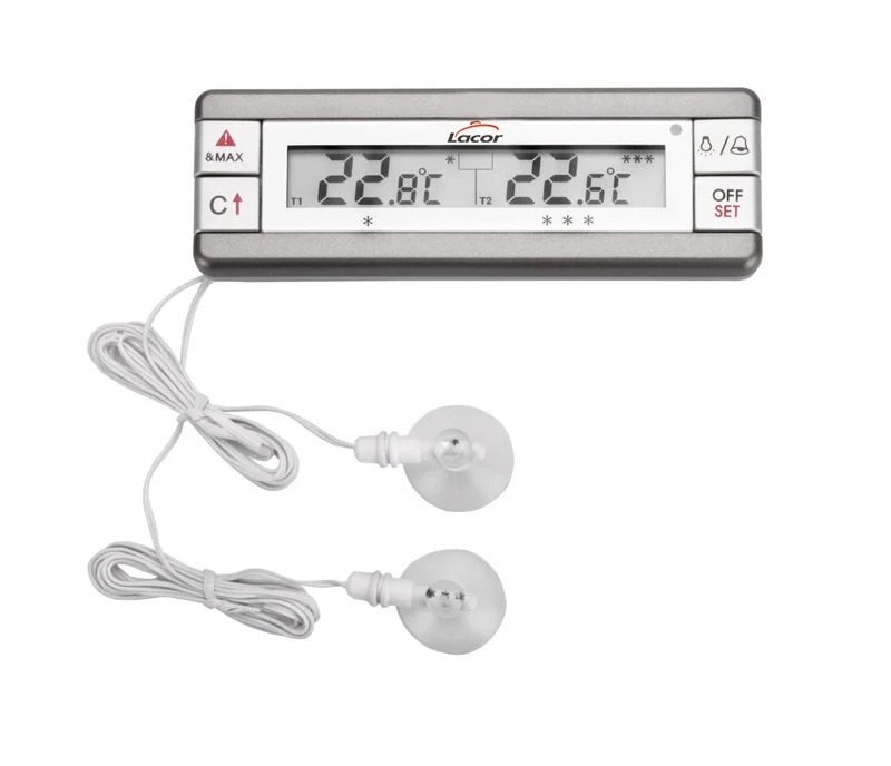 LACOR Thermometer mit Alarm für Kühlschrank/Gefrierschrank 62456