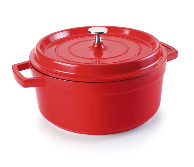 LACOR Kochtopf mit rotem Deckel Cocotte 25916