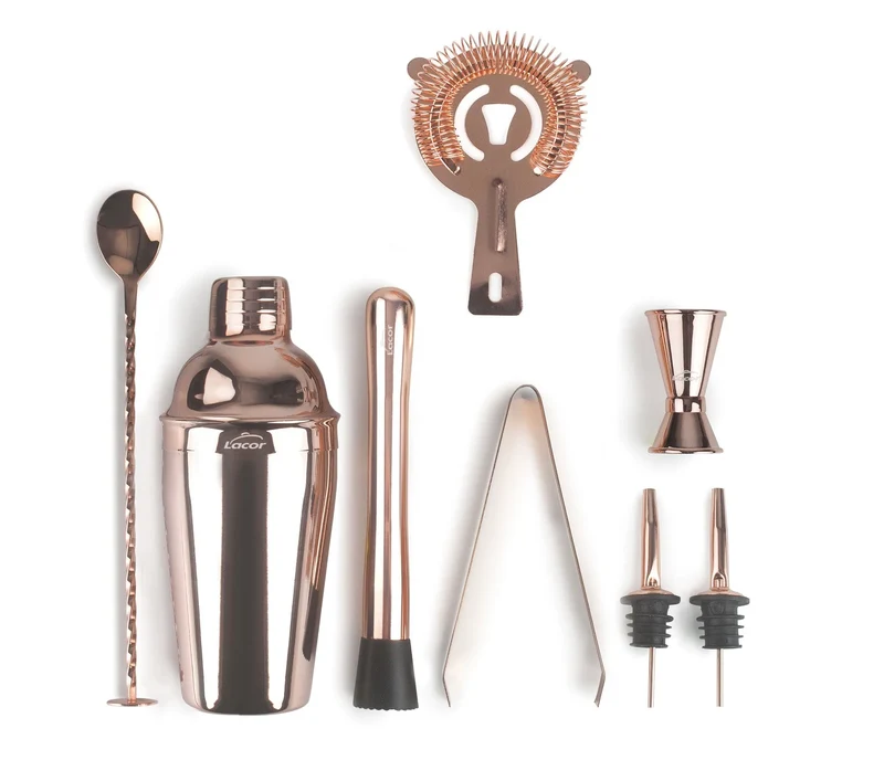 LACOR Set aus Edelstahl-Cocktailutensilien Kupfer 62182