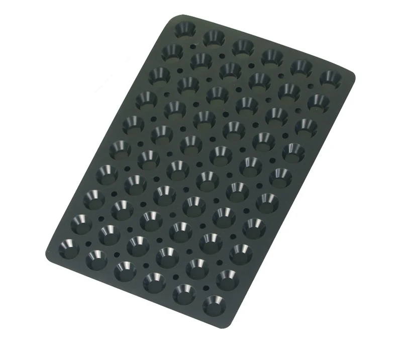 LACOR Tartellette-Form 60 Mulden Schwarz 66767