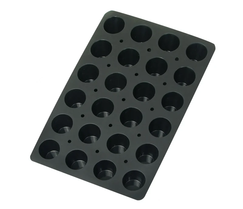LACOR Muffinbackform 24 Mulden Schwarz 66766