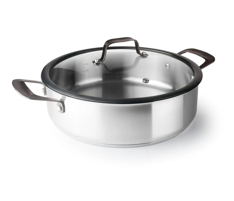 LACOR Niedriger Kochtopf mit Deckel Origin 47128