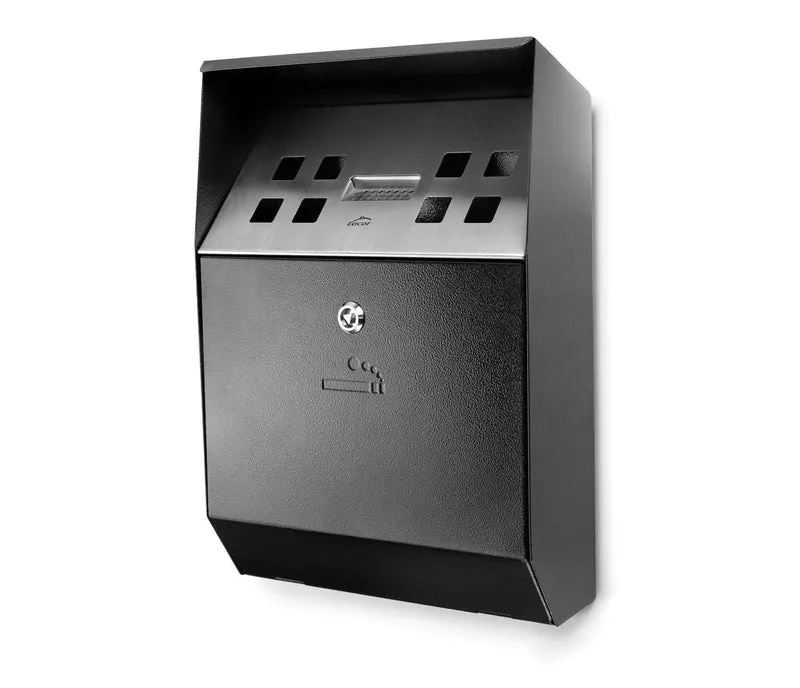 LACOR Wand-Aschenbecher Schwarz 63342