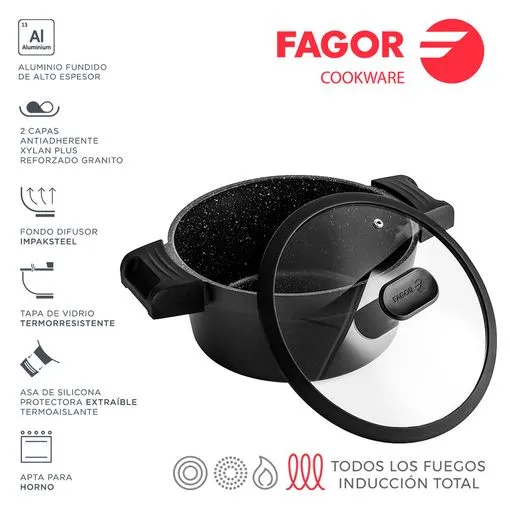 FAGOR Topf ALUTHERM + Deckel Ø24